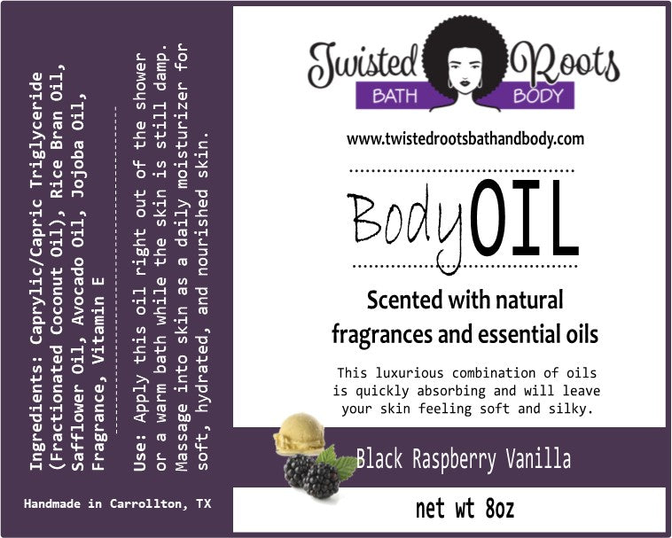 Twisted Body Oil – Twisted Roots Bath & Body
